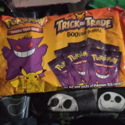 Pokemon TCG Trick or Trade BOOster Gengar Bundle 40 Mini Packs 120 Cards - Image 1