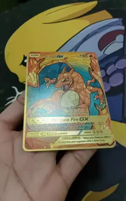 Pokemon Card Charizard Basic Gx H190 Carta In Metallo FANMADE inglese Toy - Image 2