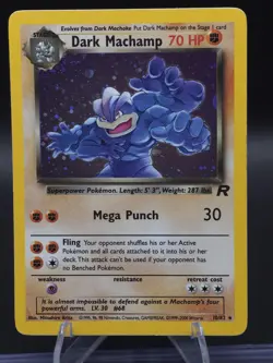 The Pokemon Company Team Rocket Dark Machamp 10/82 Holo Rare 70 HP English - Image 1