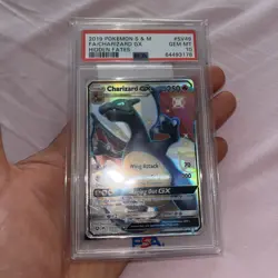 2019 Pokemon S & M Hidden Fates #SV49 FA Charizard GX PSA 10 GEM MINT - Image 4