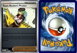 TEAM ROCKET'S PROTON 208/217 UC ASCENDED HEROES POKEMON REVERSE HOLO NM/M - Image 3