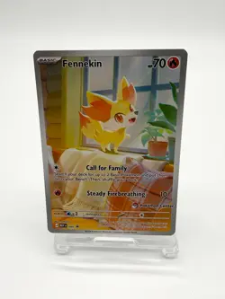 Pokemon TCG Fennekin 080 Promo Pokemon Center Stamped NM - Image 1
