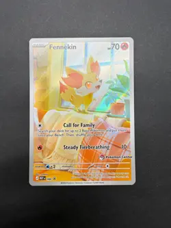 Pokemon TCG Fennekin 080 Promo Pokemon Center Stamped NM - Image 3