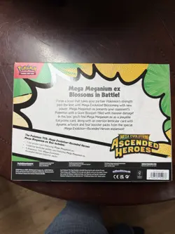 Pokemon TCG Mega Meganium ex Box - Mega Evolution Ascended Heroes Promo Booster - Image 2