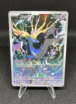 Pokemon Xerneas 091/086 Me04: Chaos Rising Illustration Rare NM Holo - Image 1