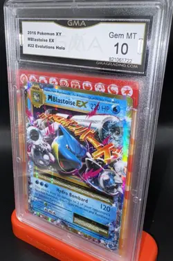 2016 Pokemon XY Evolutions M Blastoise EX Holo Ultra Rare #22/108 PSA 10 GEM - Image 2