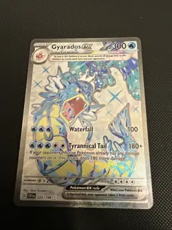 Pokemon TCG Gyarados ex Scarlet & Violet 225/198 Holo Ultra Rare HP Damaged - Image 1