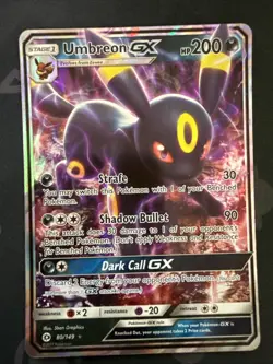 Umbreon GX 80/149 Pokemon SM Base Set Holo Ultra Rare - Image 1