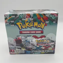 2014 Pokemon XY Furious Fists Booster Box Factory Sealed TCG w/Acrylic Case - Image 1