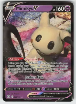 Mimikyu V Ultra Rare SWSH09: Brilliant Stars 068/172 Pokemon - Image 1