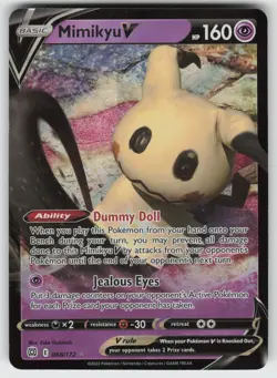 Mimikyu V Ultra Rare SWSH09: Brilliant Stars 068/172 Pokemon - Image 1