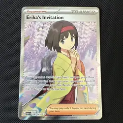Pokemon Erika’s Invitation 196/165 Ultra Rare Full Art SV2a 151 NM - Image 1
