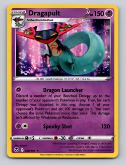 Dragapult 089/195 Holo Rare Silver Tempest Pokemon Holo NM - Image 1
