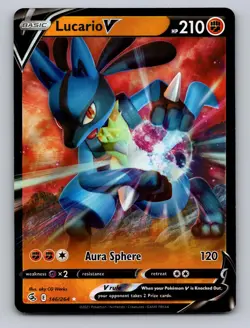 Lucario V 146/264 Holo V Rare Fusion Strike Pokemon Holo Near Mint - Image 1