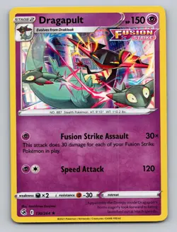 Dragapult 130/264 Holofoil Rare Fusion Strike Pokemon Holo NM - Image 1