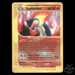 Typhlosion Reverse Holo #28/165 Expedition NM/LP Pokemon 2002 - Image 1