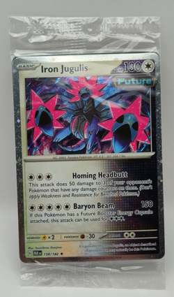 Pokemon Paradox Rift Iron Jugulis 158/182 Cosmos Holo Sealed Exclusive qty of 23 - Image 1