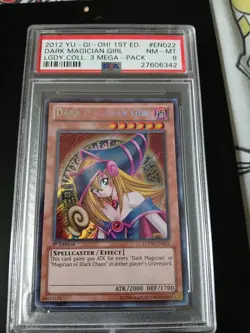 2012 Yu-Gi-Oh Dark Magician Girl 1st Edition Legend Collection 3 Mega Pack Psa 8 - Image 2