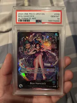 One Piece OP07 500 Years In The Future Boa Hancock Alternate Art PSA 10 - Image 1