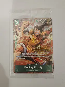 One Piece Card Game Monkey.D.Luffy Release Winner [op-16] Promo P-135 Sealed Eng - Image 1