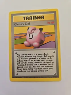 Clefairy Doll Base Set 70/102 Regular Rare Shadowless LP Pokemon Card - Image 1