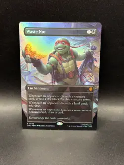 Waste Not (Borderless) Commander: Teenage Mutant Ninja Turtles Foil - Image 1