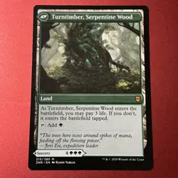 Turntimber Symbiosis/Serpentine Wood 215/280 Regular Mythic Zendikar Rising MTG - Image 2