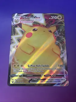 Pokemon Sword & Shield Vivid Voltage Pikachu vmax 044/185 Ultra Rare - Image 1