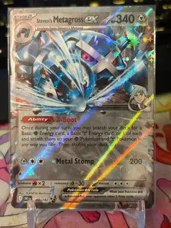 Pokemon Steven's Metagross ex 145/182 DRI Destined Rivals NM - Image 1