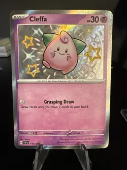 Pokemon Cleffa Shiny Rare SV: Paldean Fates 150/091 NM - Image 1