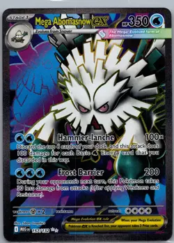 Mega Abomasnow ex 157/132 Mega Evolution Pokemon TCG Holo Ultra Rare NM - Image 1