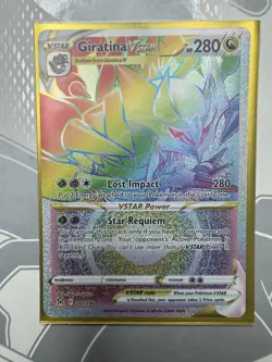 Pokemon TCG Giratina VSTAR Sword & Shield - Lost Origin 201/196-Near Mint. - Image 1