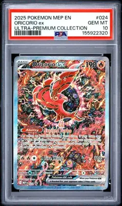 2025 POKEMON MEP EN-ME BLACK STAR PROMO #024 - ORICORIO EX 024 - PSA 10 - Image 3