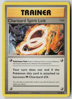 Charizard Spirit Link 75/108 Uncommon Evolutions Pokemon NM - Image 1