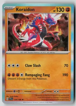 Koraidon 124/198 Rare Scarlet & Violet Pokemon Holo NM - Image 1