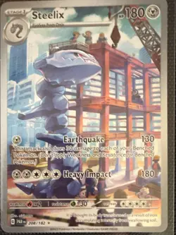 The Pokemon Company Steelix 208/182 Paradox Rift Illustration Rare Holo EN 2023 - Image 1