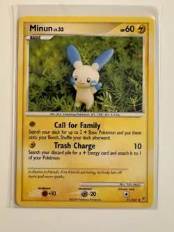 Pokemon Supreme Victors Uncommon Card - Minun 71/147 - Image 1