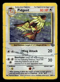 Pidgeot 8/64 Holo Rare Jungle Set Pokemon Card - Image 1