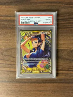 2026 One Piece EB03-055 EN Nico Robin Special Alternate Art PSA 10 GEM MINT - Image 1