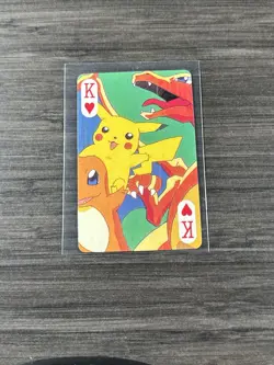 Charizard 1999 Pocket Monster Pokemon Vintage Poker Card Holo Back Nintendo - Image 1