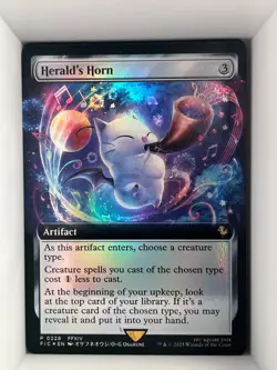 Herald's Horn (Extended Art) Foil P Buy-A-Box Promos 228 NM - Image 1
