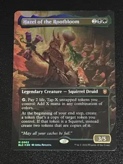MTG Commander: Bloomburrow Hazel of the Rootbloom Borderless Foil 0002 NM Mythic - Image 1