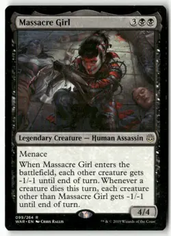Massacre Girl 99 Rare War of the Spark Magic: The Gathering Near Mint - Image 1