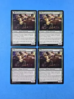 4x Infestation Expert Infested Werewolf Crimson Vow Mtg Creature Human 206 - Image 1