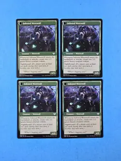 4x Infestation Expert Infested Werewolf Crimson Vow Mtg Creature Human 206 - Image 2