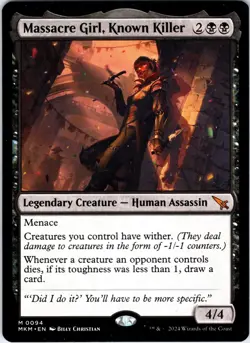 Massacre Girl, Known Killer 94 Murders at Karlov Manor Magic: The Gathering NM - Image 1