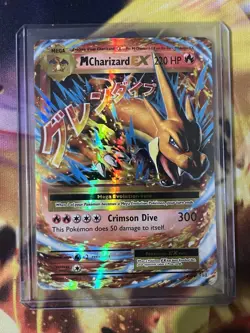 2016 Pokemon XY Evolutions Mega M Charizard EX 13/108 Ultra Rare - Image 1