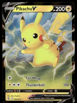 Pokemon Tcg Pikachu V #86 Pokemon Fusion Strike NM - Image 1