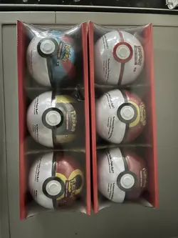 6x Pokemon TCG Poke Ball Tins Sealed Bundle Mixed Costco 3 pack x2 - Image 1