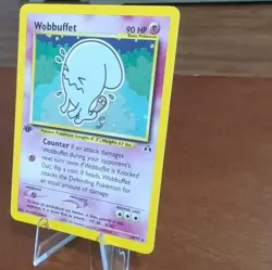 Vintage Pokemon 2001 Neo Discovery Wobbuffet 1st Ed Holo Rare #16/75 EN - Image 2